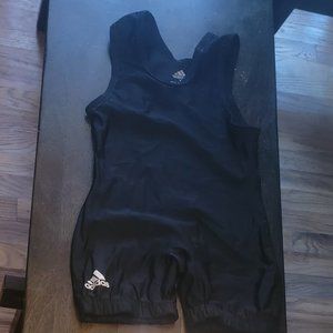 ADIDAS Black Youth XS Wrestling Singlet